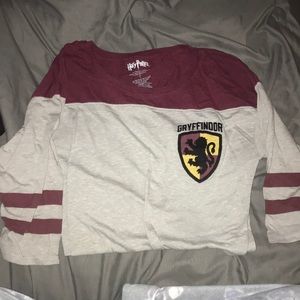 HARRY POTTER gryffindor 3/4-sleeve baseball tee